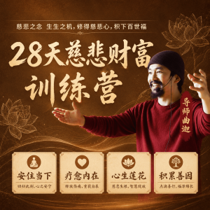 曲迦师父28天慈悲财富禅修训练营